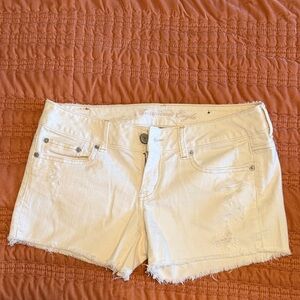 American Eagle Outfitters Women's White Jean Shorts